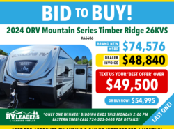 New 2024 Outdoors RV Mountain Series Timber Ridge 26KVS available in Adamsburg, Pennsylvania