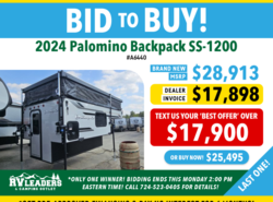 New 2024 Palomino Backpack SS-1200 available in Adamsburg, Pennsylvania