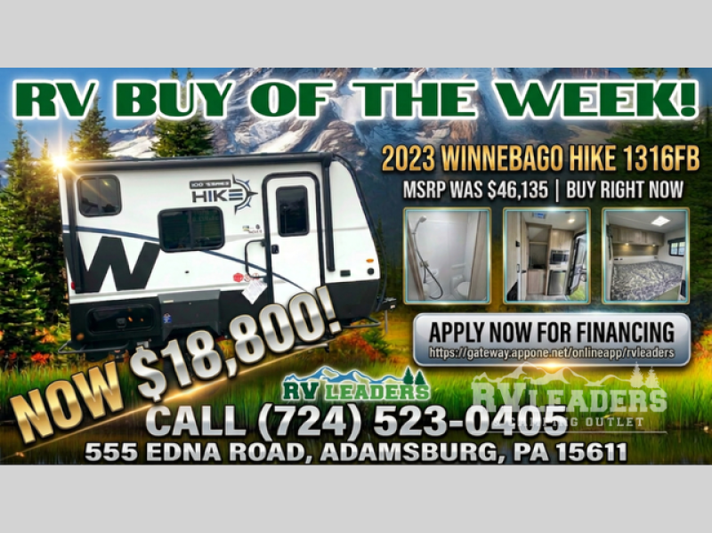 Used 2023 Winnebago HIKE 100 H1316FB available in Adamsburg, Pennsylvania