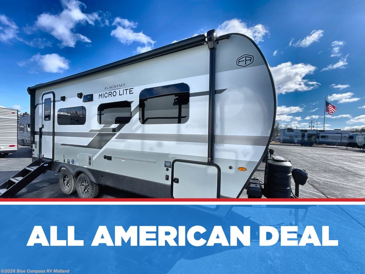 New 2026 Forest River Flagstaff Micro Lite 22FBS available in Midland, Michigan