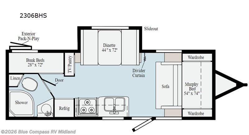 Used 2020 Winnebago Micro Minnie 2306BHS available in Midland, Michigan