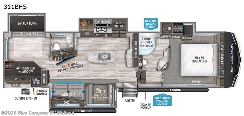 Used 2021 Grand Design Reflection 311BHS available in Midland, Michigan
