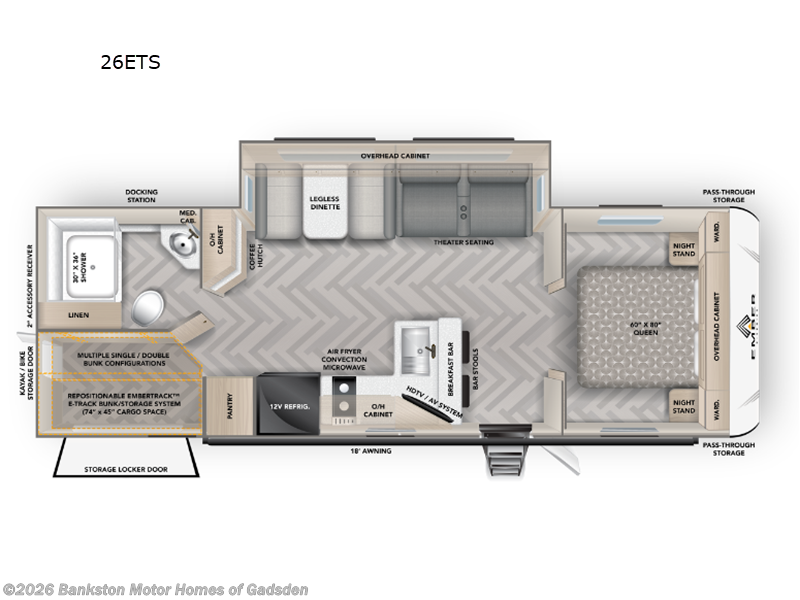 New 2026 Ember RV E-Series 26ETS available in Attalla, Alabama