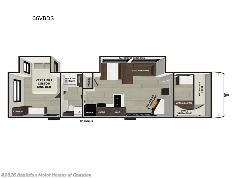 New 2026 Forest River Wildwood 36VBDS available in Attalla, Alabama