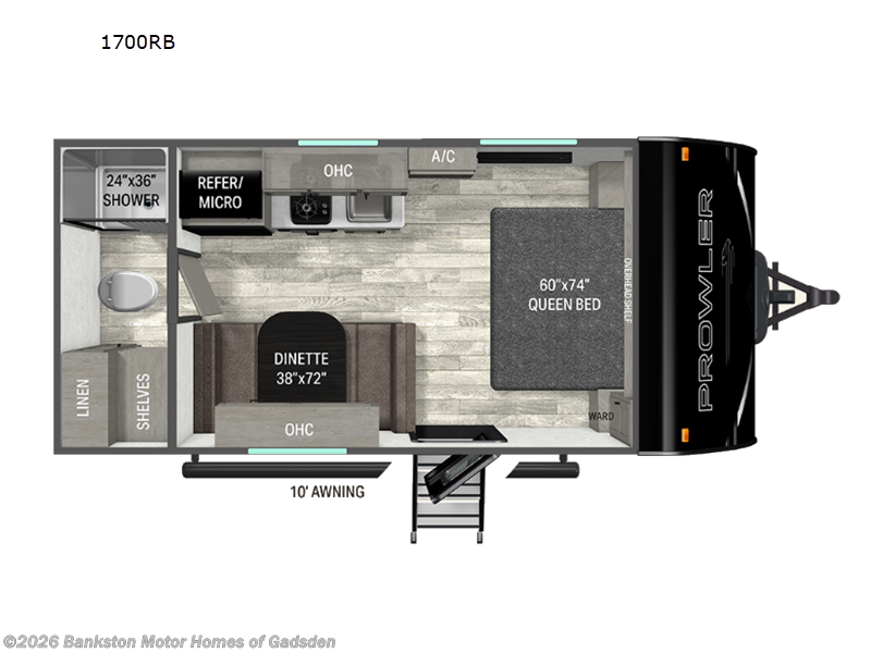 New 2026 Heartland Prowler 1700RB available in Attalla, Alabama