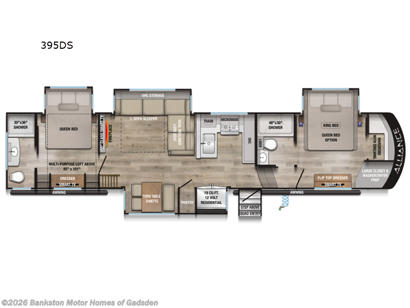 New 2026 Alliance RV Paradigm 395DS available in Attalla, Alabama