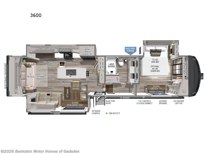 New 2027 Brinkley RV Model Z 3600 available in Attalla, Alabama