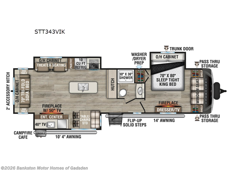 New 2027 Venture RV SportTrek Touring Edition STT343VIK available in Attalla, Alabama