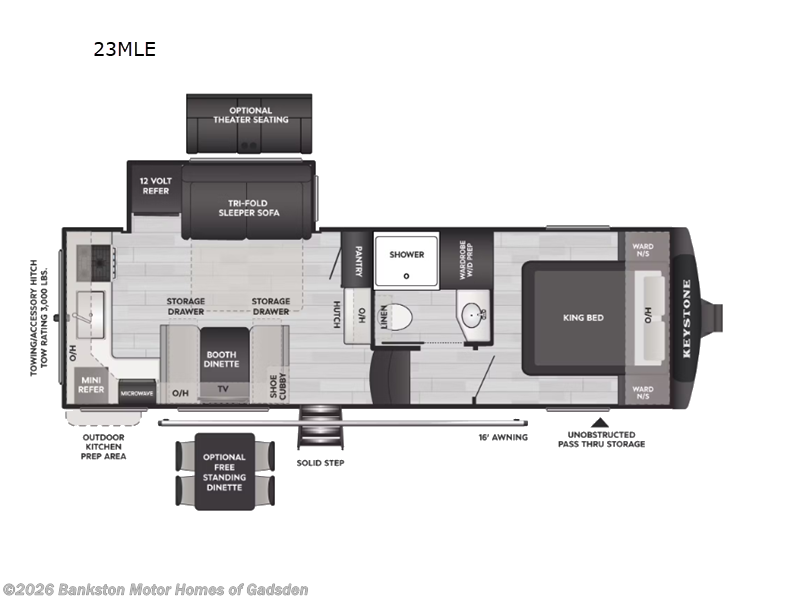 New 2027 Keystone Cougar Half-Ton 23MLE available in Attalla, Alabama