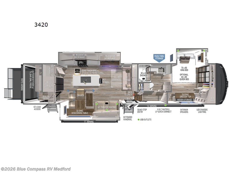 Used 2026  Brinkley RV Model Z 3420 by Brinkley RV from Blue Compass RV Medford in Medford, OR