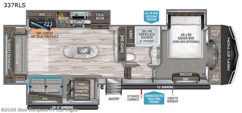Used 2021 Grand Design Reflection 337RLS available in Las Vegas, Nevada