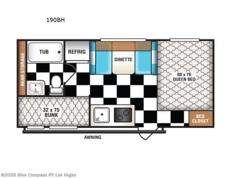 Used 2021  Riverside RV Retro 190BH by Riverside RV from Blue Compass RV Las Vegas in Las Vegas, NV