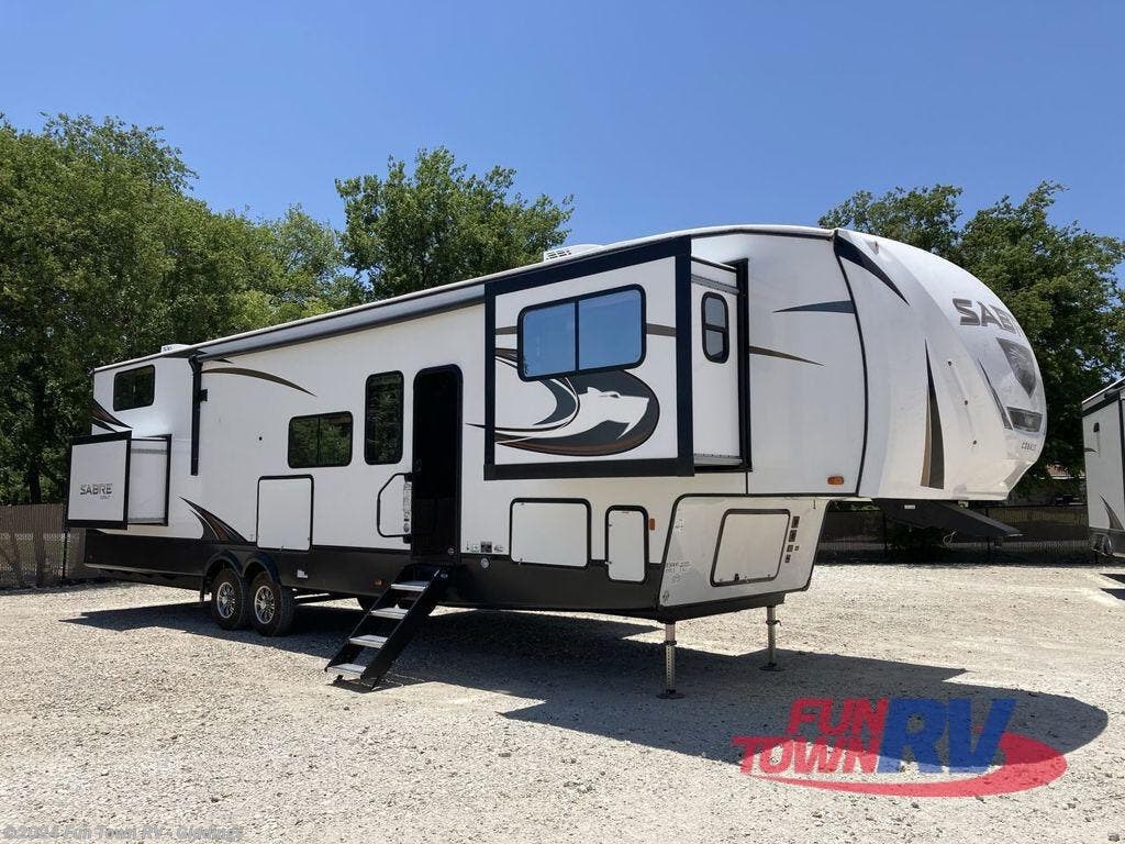 SOLD 2023 Sabre 37FLL Front Living Room 5th Wheel with Loft by Forest River  RV