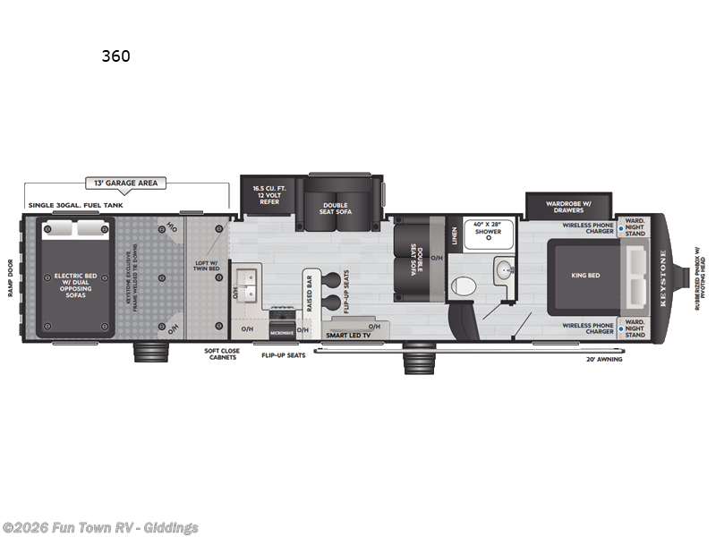 New 2026 Keystone Raptor Carbon Series 360 available in Giddings, Texas