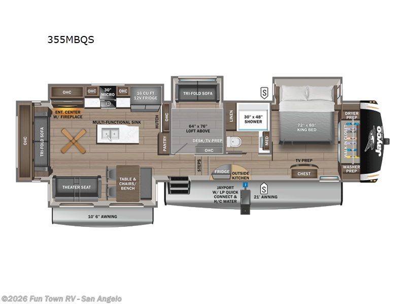 New 2026 Jayco Eagle 355MBQS available in San Angelo, Texas