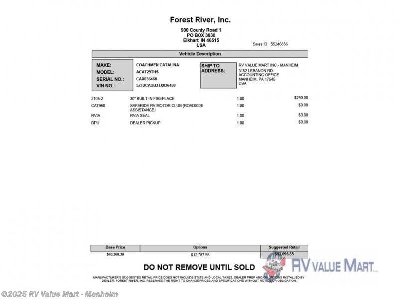 New 2026 Coachmen Catalina Trail Blazer 29THS available in Manheim, Pennsylvania