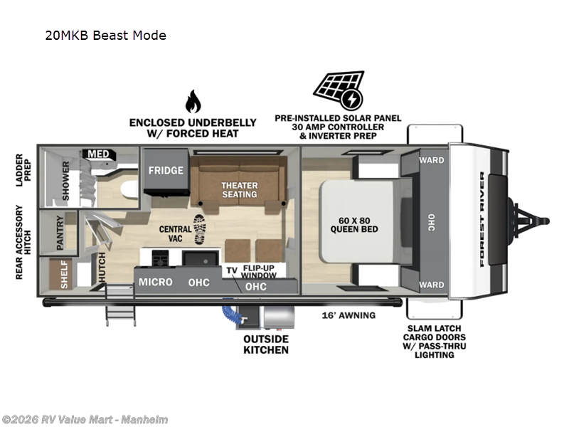 New 2026 Forest River IBEX 20MKB Beast Mode available in Manheim, Pennsylvania