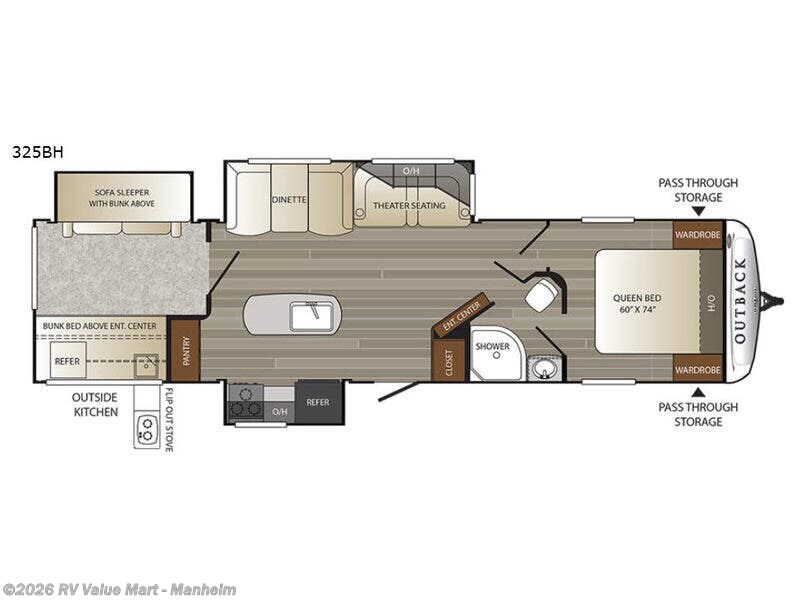 Used 2017 Keystone Outback 325BH available in Manheim, Pennsylvania