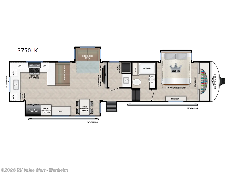 New 2026 East to West Blackthorn 3750LK available in Manheim, Pennsylvania
