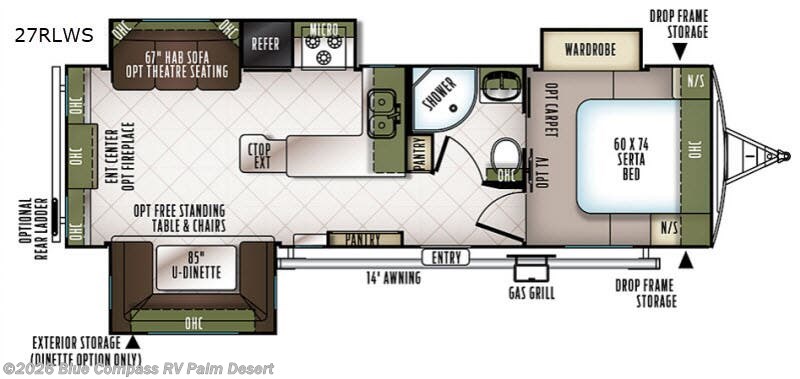 Used 2018 Forest River Flagstaff Super Lite 27RLWS available in Palm Desert, California