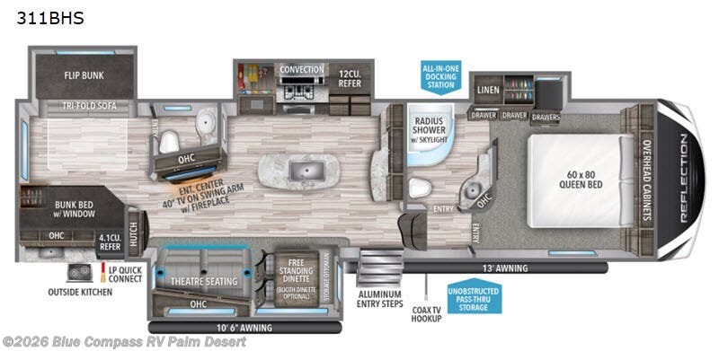 Used 2020 Grand Design Reflection 311BHS available in Palm Desert, California