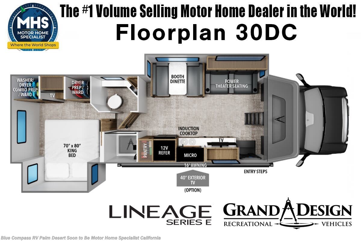 New 2027 Grand Design Lineage Series E 30DC available in Palm Desert, California