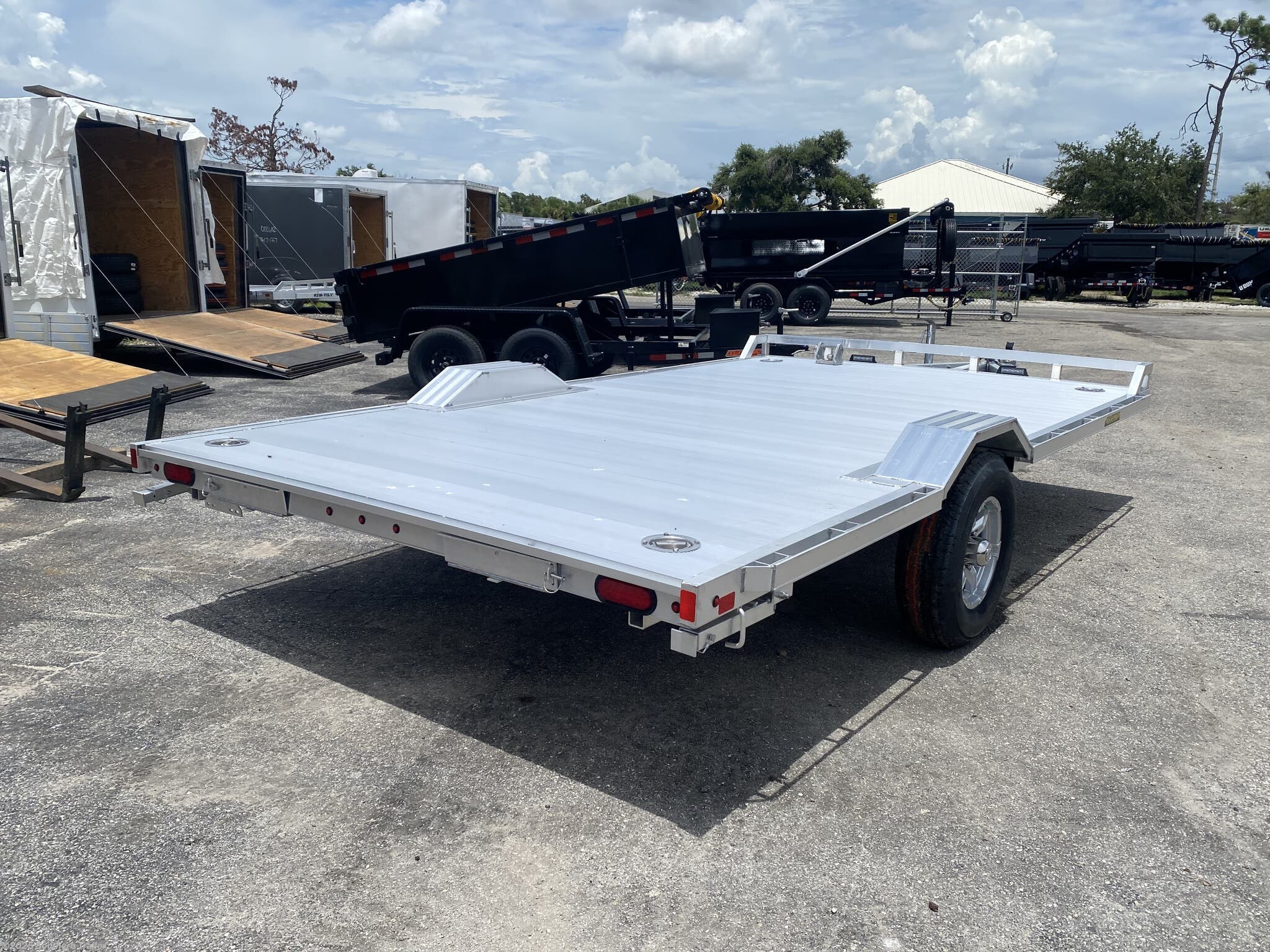 8x15 Utility Trailer for sale New Aluma 15' Drive Over Fender Wide