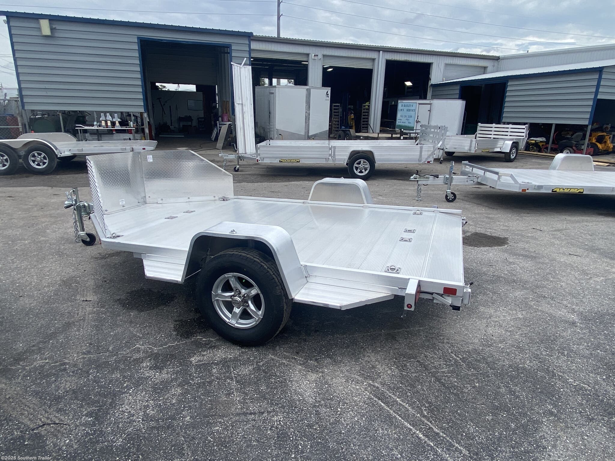 6x11 Motorcycle Trailer for sale | New Aluma MC210 Aluminum Two ...