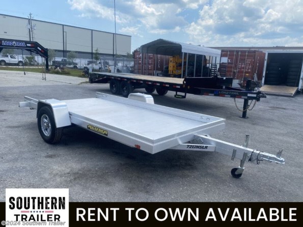 2023 Aluma 7212HSLR 12' Slide Out Ramp Aluminum Utility Trailer available in Englewood, FL