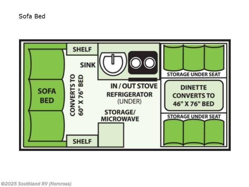 2022 Aliner Classic Sofa Bed