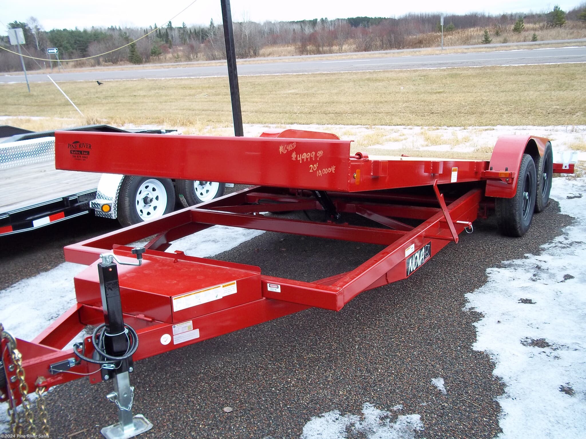 6x20 Vehicle Tilt Deck Trailer for sale | New Nova TB Series Tilt Bed 