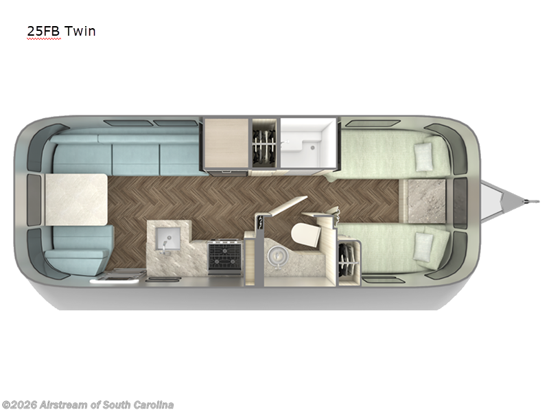 Used 2022 Airstream International 25FB Twin available in Lexington, South Carolina