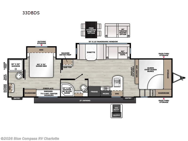 New 2026 Forest River Aurora 33DBDS available in Concord, North Carolina