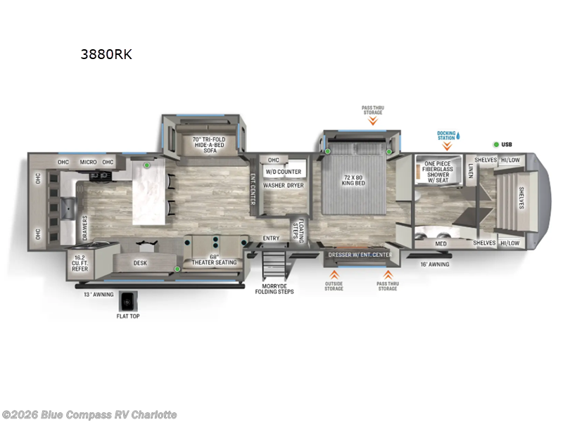 Used 2025 Forest River Sandpiper 3800RK available in Concord, North Carolina
