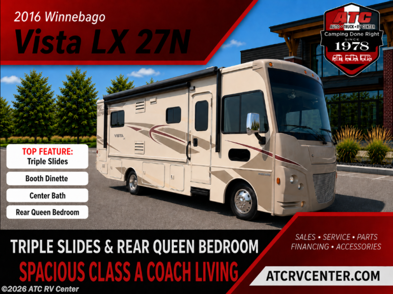 Used 2016 Winnebago Vista LX 27N available in Cedar Rapids, Iowa
