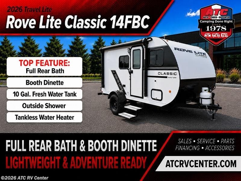 New 2026 Travel Lite Rove Lite Classic 14FBC available in Cedar Rapids, Iowa