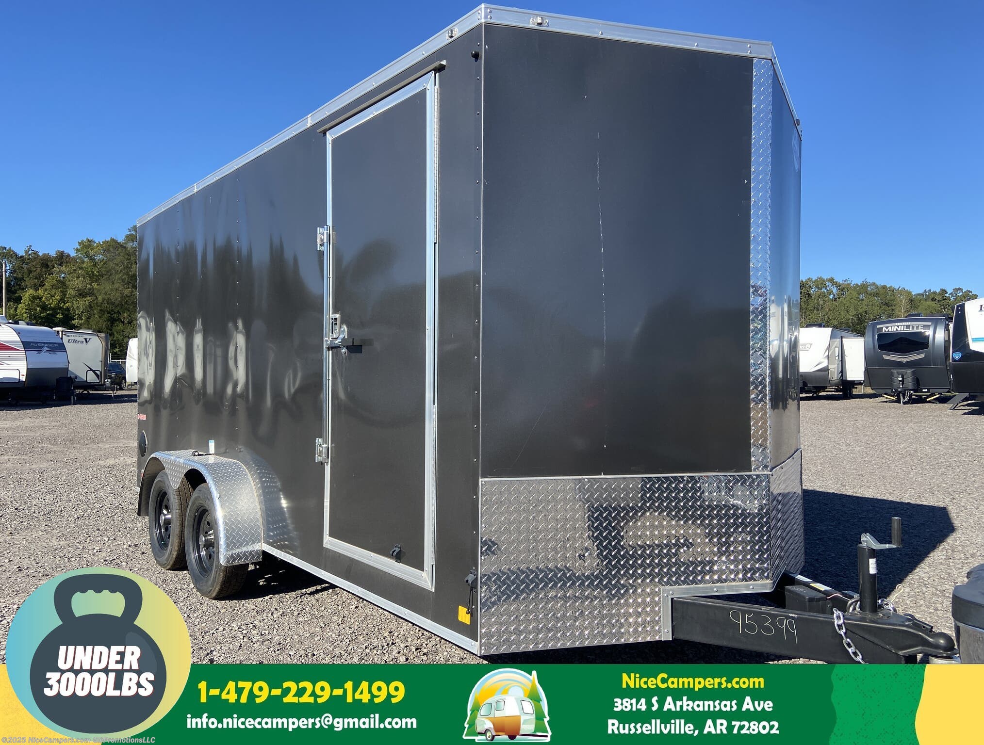 New 2025 Cargo Mate E-Series 7x16x9 - Charcoal available in Russellville, Arkansas