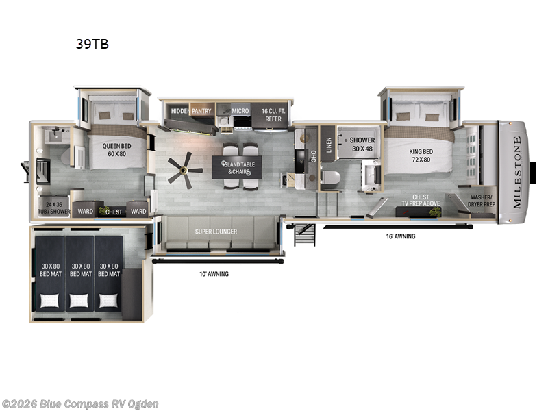 New 2026 Heartland Milestone 39TB available in Marriott-Slaterville, Utah