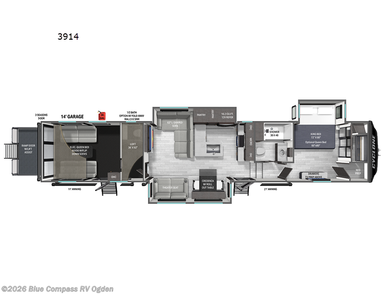 New 2026 Heartland Cyclone 3914 available in Marriott-Slaterville, Utah