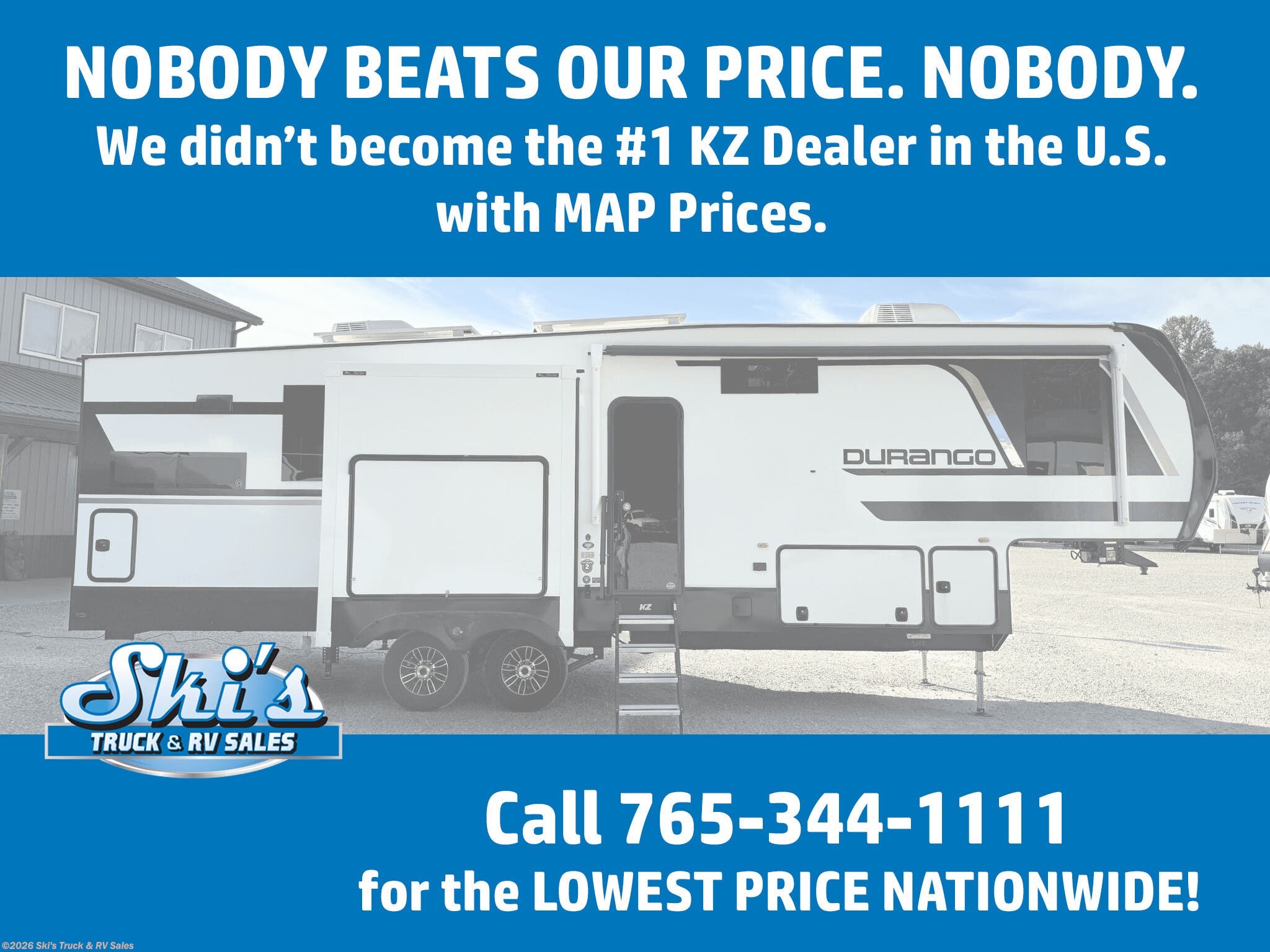 New 2026 K-Z Durango D321RKT Luxury Fifth Wheel available in Rockville, Indiana