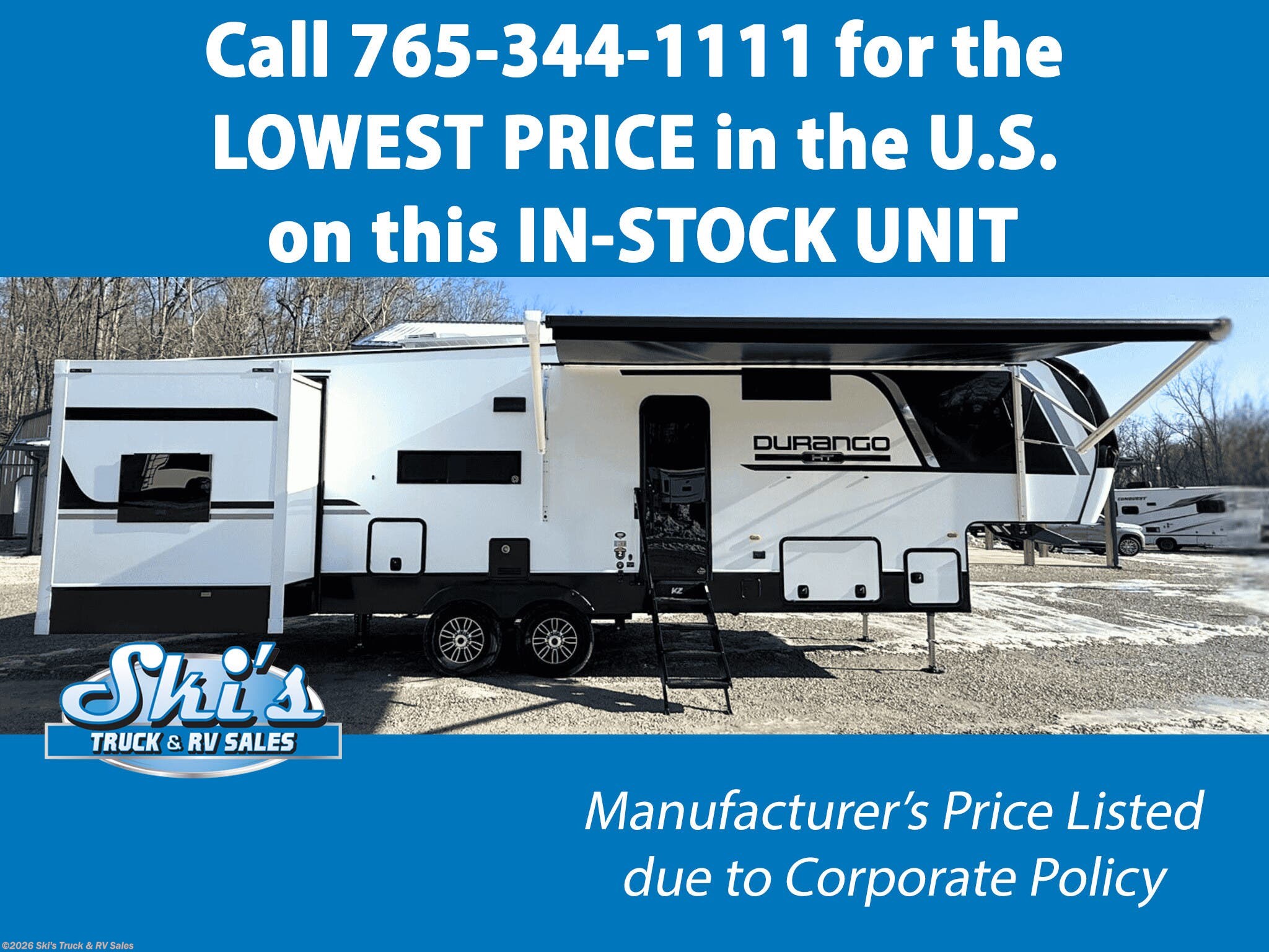 New 2026 K-Z Durango D296BHT Half-Ton available in Rockville, Indiana