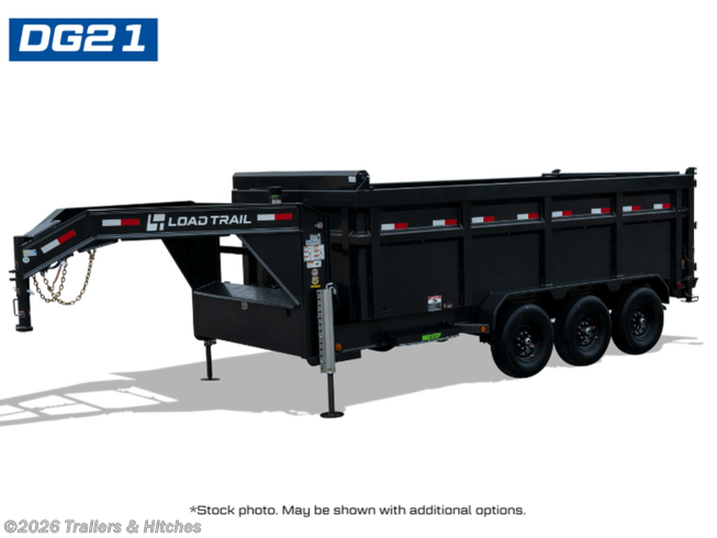 2027 Load Trail DG 83" x 16' Triple Axle Gooseneck Low-Pro Dump Trail 2027 Load Trail DG 83" x 16' Triple Axle Gooseneck Low-Pro Dump Trail