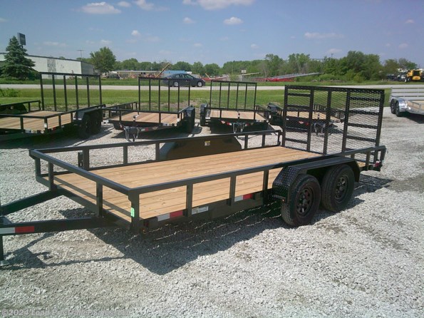2024 H&H H8216TRS-070 82X16 Utility Trailer 7K GVWR available in Clarinda, IA