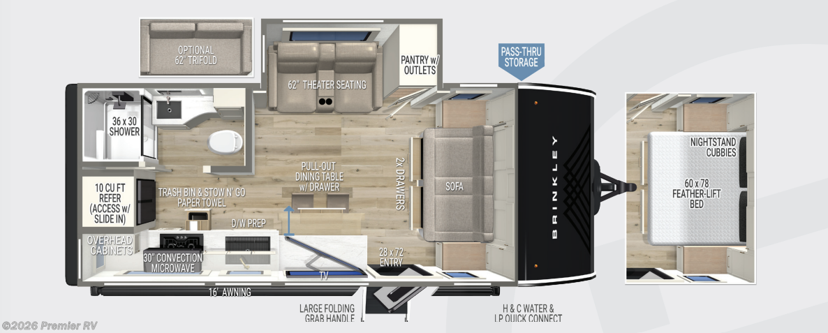 New 2026 Brinkley RV Model Ix 20x available in Blue Grass, Iowa