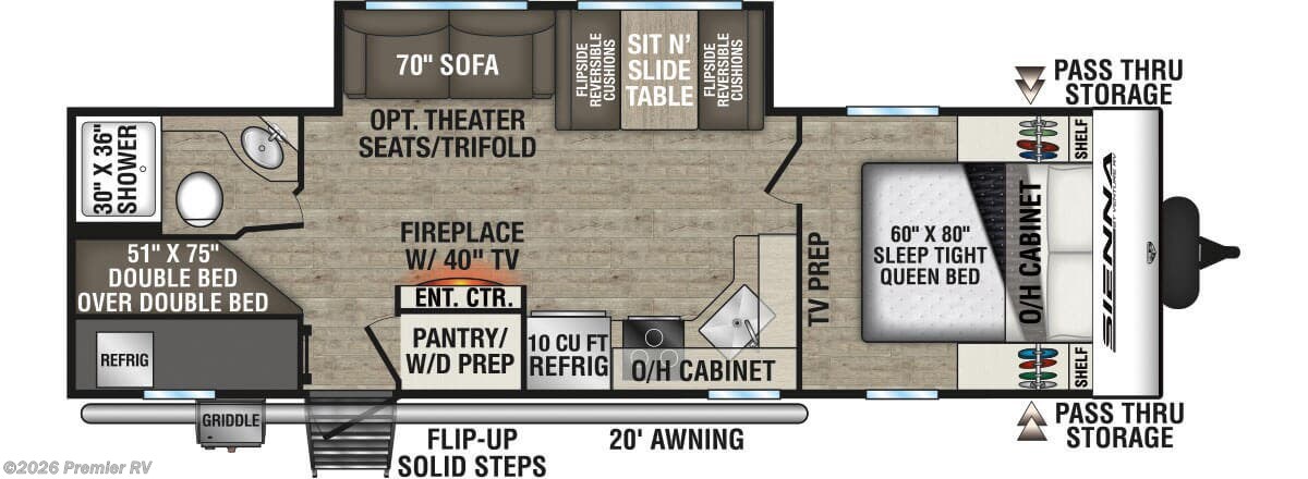 New 2026 Venture RV Sienna SA271VBH available in Blue Grass, Iowa