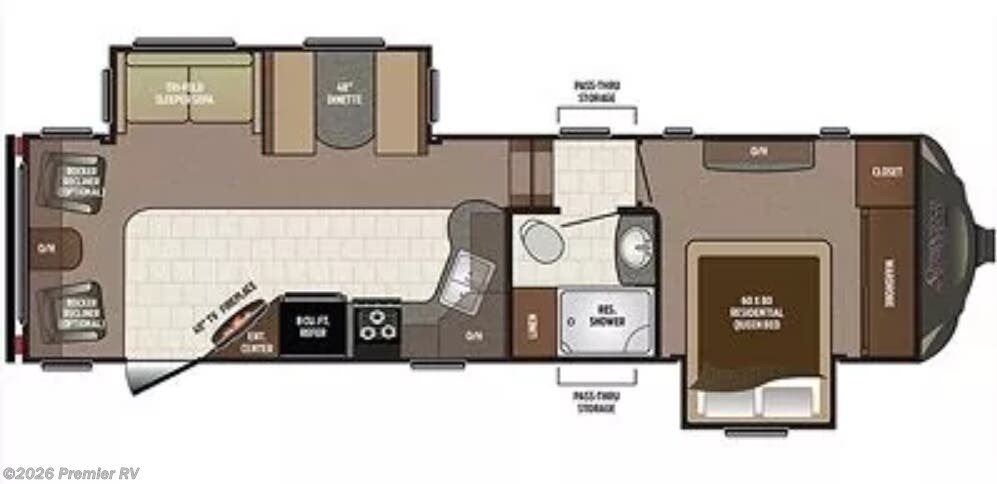 Used 2017 Keystone Sprinter COPPER CANYON 269FWRLS available in Blue Grass, Iowa