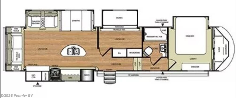 Used 2016 Forest River Wildwood Heritage Glen 368RLBHK available in Blue Grass, Iowa