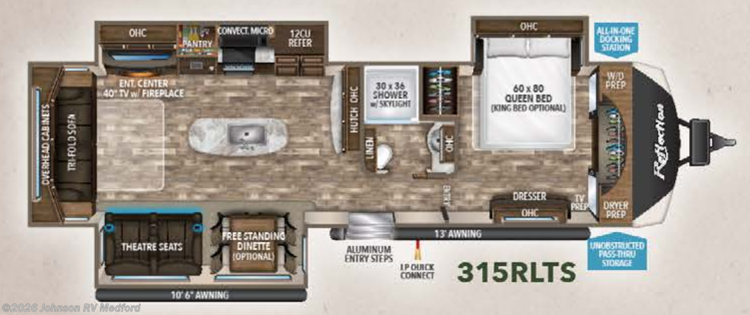 Used 2019  Grand Design Reflection 315RLTS by Grand Design from Johnson RV Medford in Medford, OR