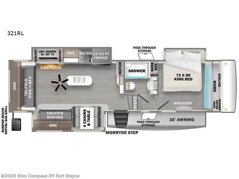Used 2022 Forest River Sierra Luxury 321RL available in Columbia City, Indiana