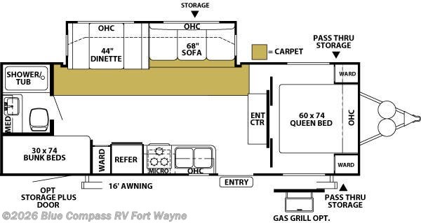 Used 2005 Forest River Wildwood 27 BHSSLE available in Columbia City, Indiana
